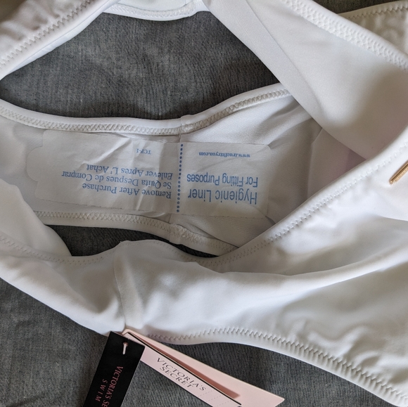 NWT Victoria's Secret high waist white cheeky bikini bottom S - Picture 3 of 5